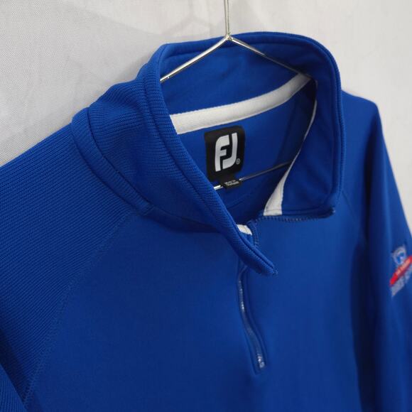 FootJoy Sweater Mens S Blue Boeing Classic Ribbed 1/4 Zip Long Sleeve Pullover - Picture 8 of 15